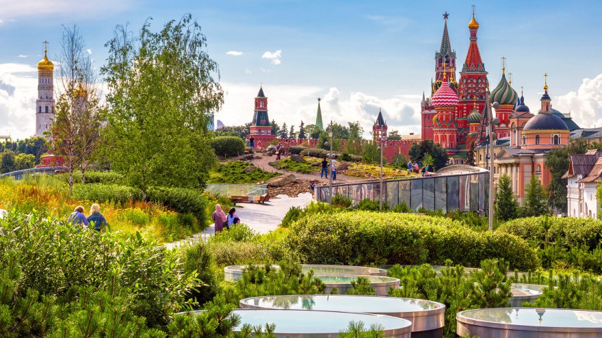 Парк Зарядье в Москве